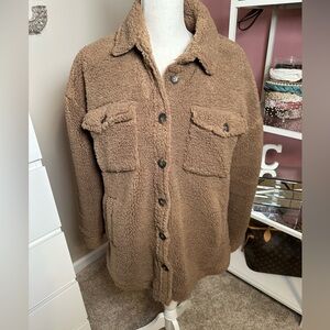 Thread & Supply Brown Teddy Jacket